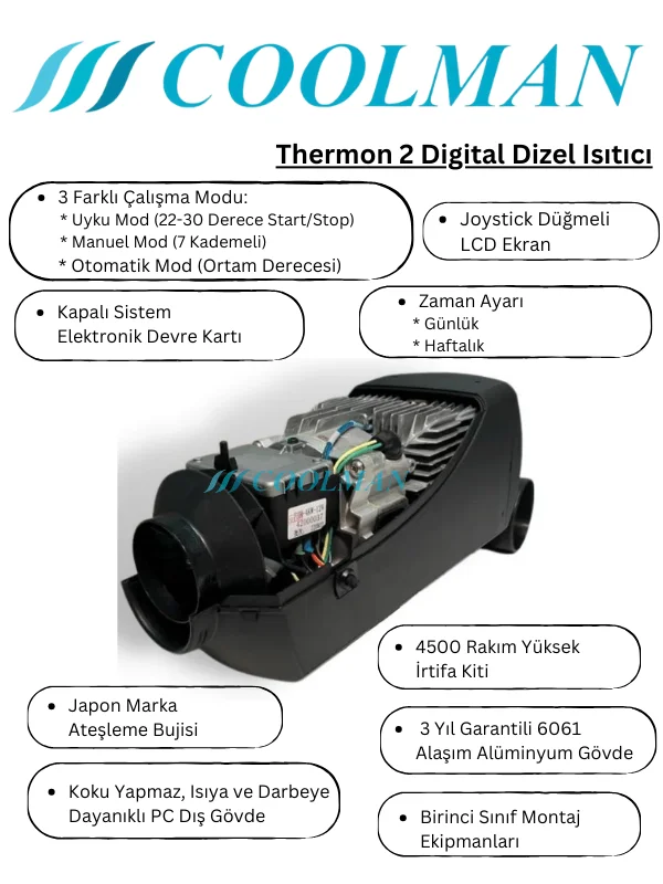 Thermon 2 Digital Dizel Isıtıcı